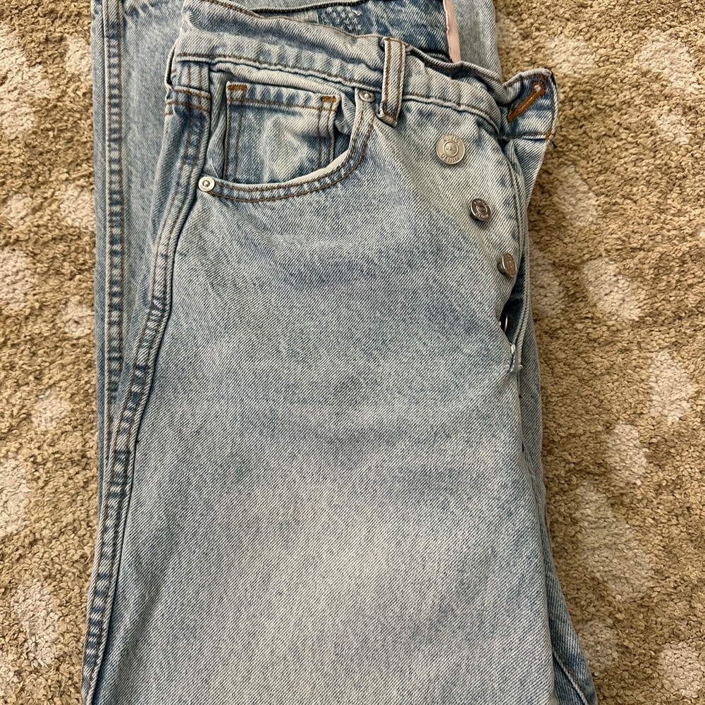 REVICE Light Blue Straight Leg Jeans